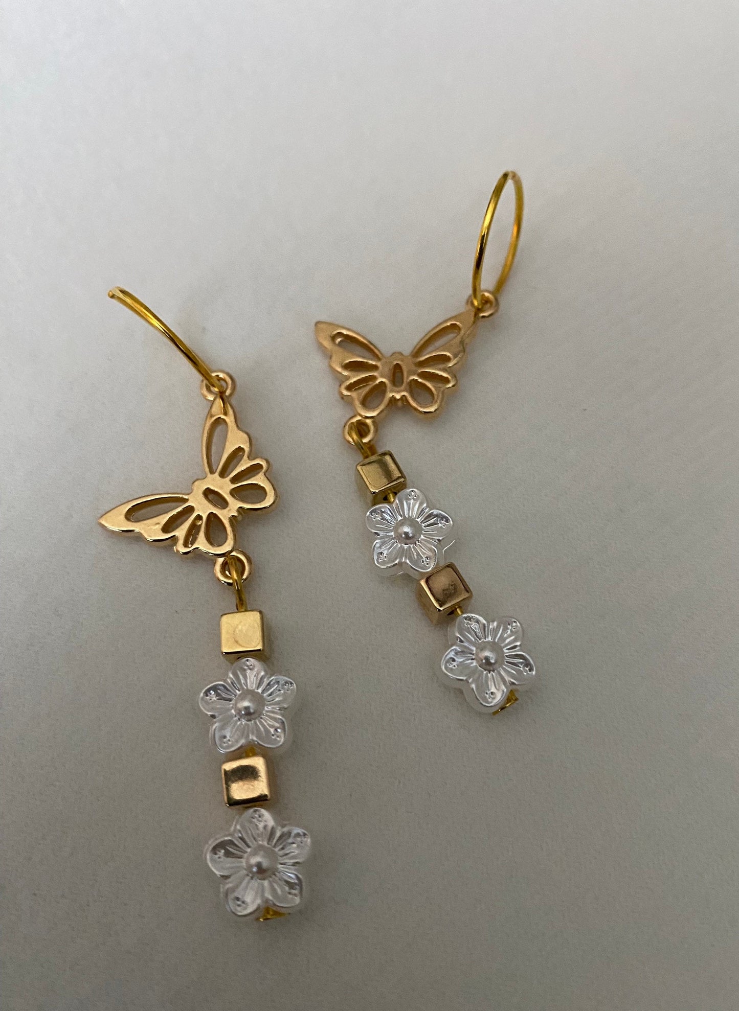 Butterfly Loc Charms | Wedding Hair Jewelry| Natural Hair Jewelry | Boho Locs | Flower Loc Rings | Faux Locs | Bride Braid Rings| Set of 2